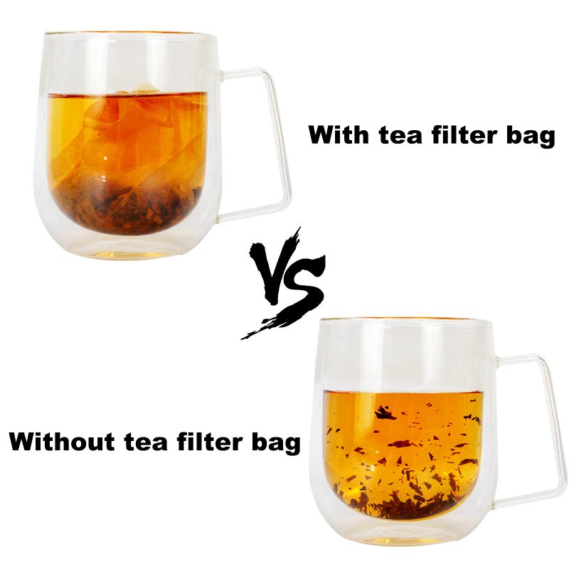 Numola 100Pcs Disposable Tea Bags for Loose Leaf Tea, Empty Tea Bags Natural Material Seal Tea Infuser Bag, Tea Infuser Sachets with Drawstring Herb Sachet Bags for Loose Tea (4" x 3.2") - Image 3